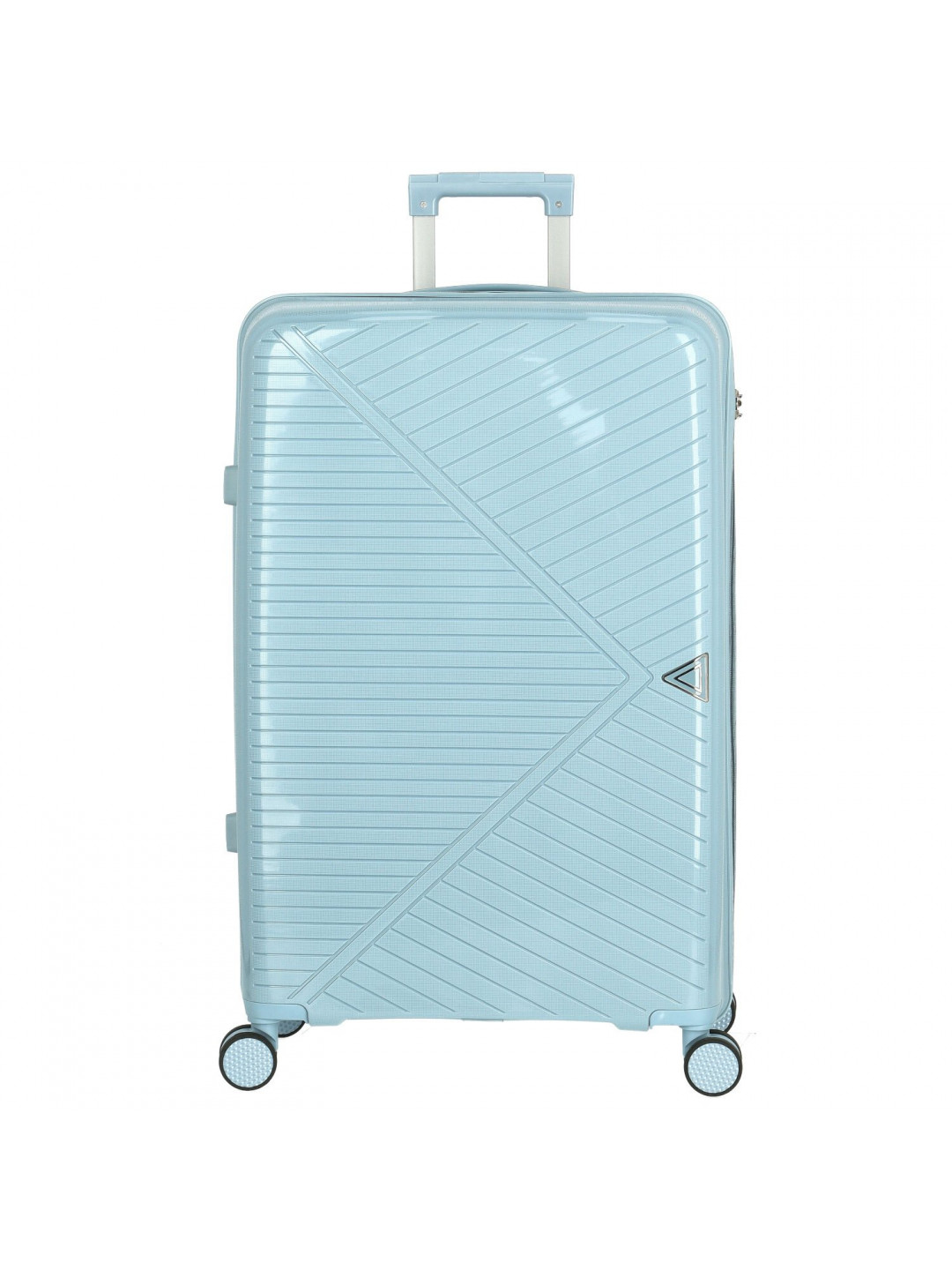 Cestovní plastový kufr Mervin velikost M světle modrý